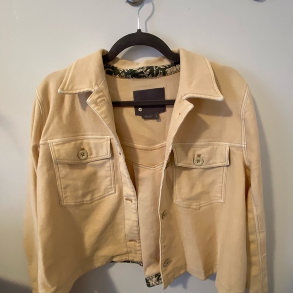 Peach denim anthropologie jacket - Picture 2 of 5